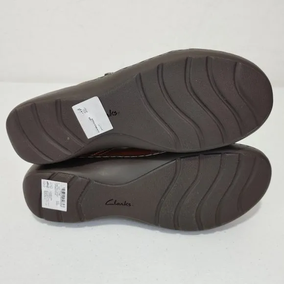 Clarks Women's Cora Poppy Leather Loafer Size 8 Narrow