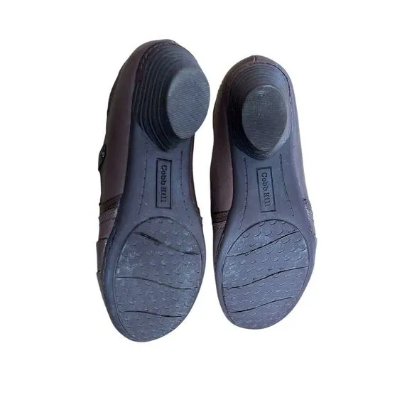 Cobb Hill By Rockport Bark Leather Laurel Slip On Shoes Size 6.5 Classy Comfort