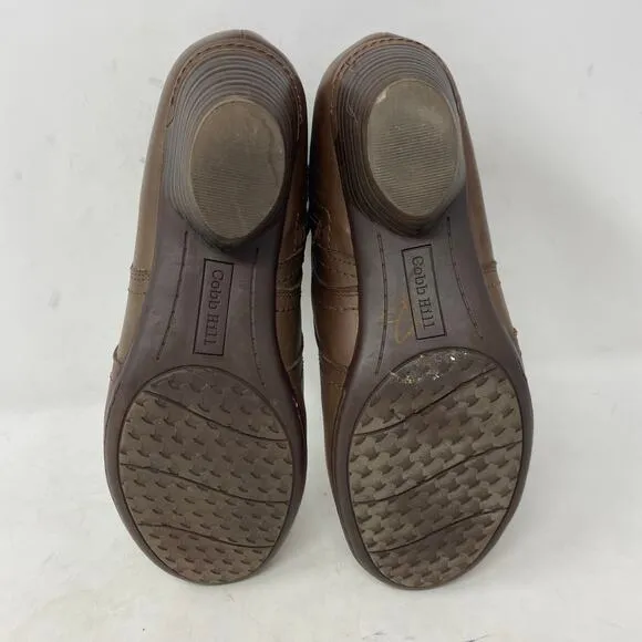 Cobb Hill Laurel Bootie Brown Leather Womens Shoes Size 8