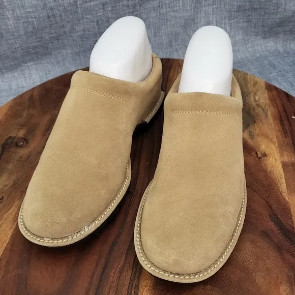 Cole Haan Country Suede Mule Slip-On Clog Tan Women's 8M