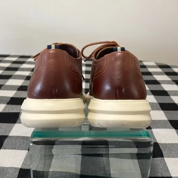 Cole Haan Grand  Wingtip Men's Brown Leather Oxford Shoes Size 9.5 Lace Up
