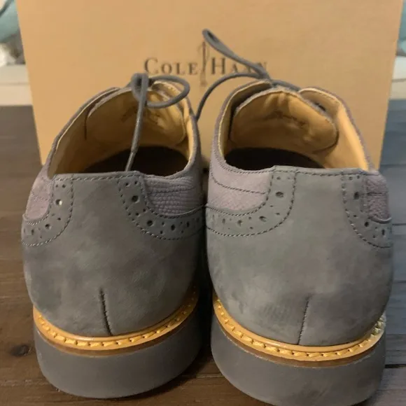 Cole Haan Great Jones Wingtip Dark Gull Grey 10M