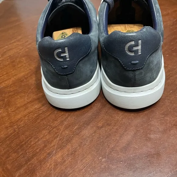 Cole Haan Men’s Grandpro Rally Laser Cut Blue Suede Sneakers Shoes 13 W C31422