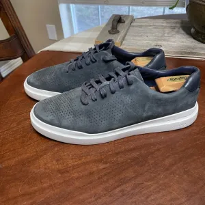Cole Haan Men’s Grandpro Rally Laser Cut Blue Suede Sneakers Shoes 13 W C31422