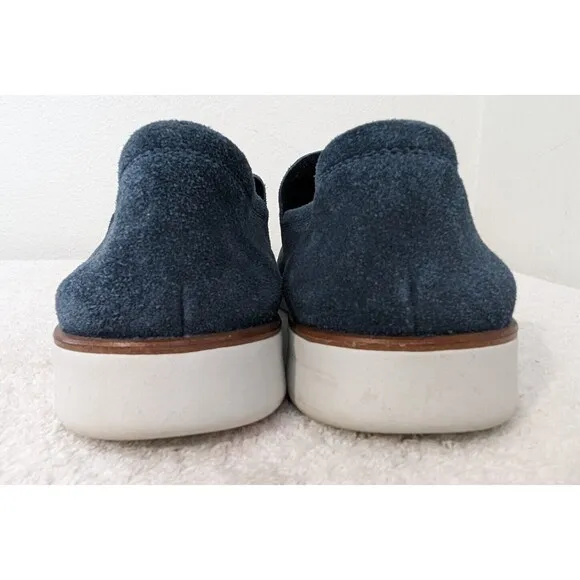 Cole Haan Slip on Nubuck Suede Loafer Mens 9M C35328 Moonlit Ocean Blue