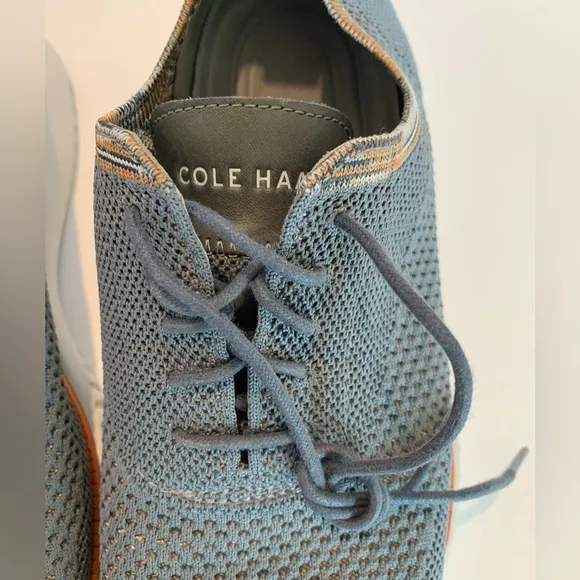 Cole Haan ZeroGrand Oxford Style Stitchlite Gray Shoes Size 10