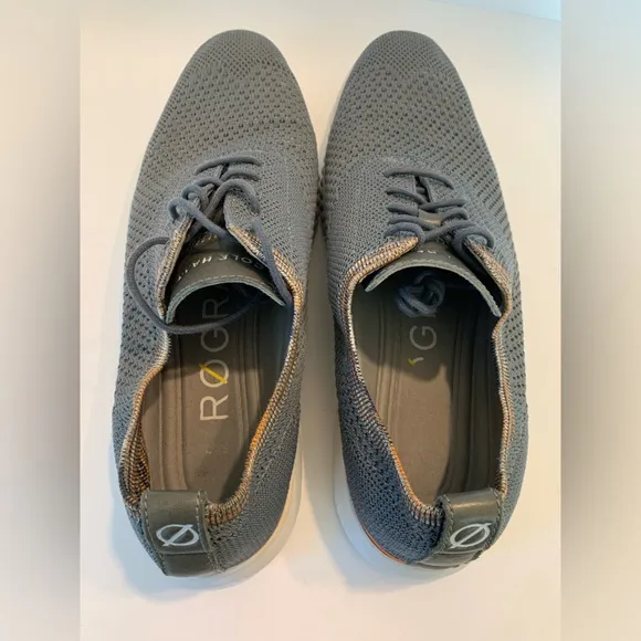 Cole Haan ZeroGrand Oxford Style Stitchlite Gray Shoes Size 10