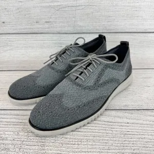 Cole Hann Men's 2.ZeroGrand Gray Stitchlite Wingtip Oxford Shoes Size 13
