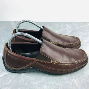 Cole Haan Tucker Venetian Mens Size 8 Loafers Brown Leather Slip On Shoes C04059