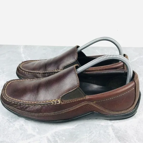 Cole Haan Tucker Venetian Mens Size 8 Loafers Brown Leather Slip On Shoes C04059