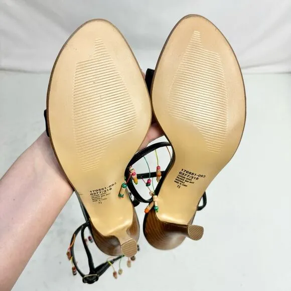 Colin Stewart Beaded Multicolored Heels Size 7.5
