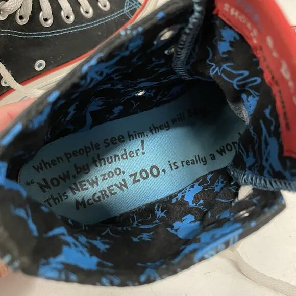 Converse Chuck Taylor Dr. Suess RARE Shoes If I Ran The Zoo - Mens Sz 9 Wmns 11