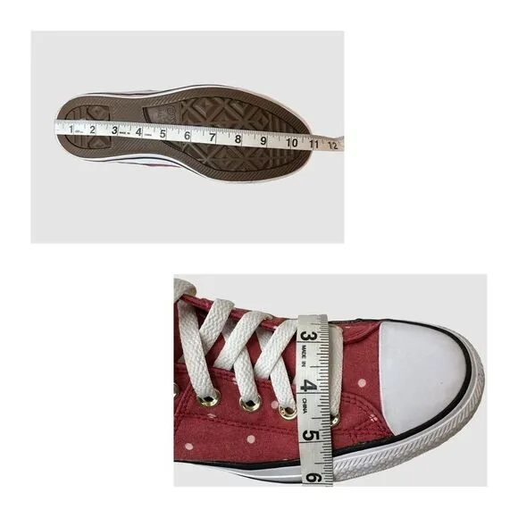 Converse CTAS Women's Shoes Gym Red/Gold/White/Pink Size 9