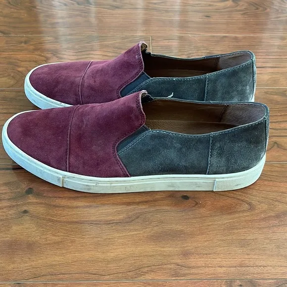 COPY - Frye Brown and Maroon Slip On Flats Loafers Shoes