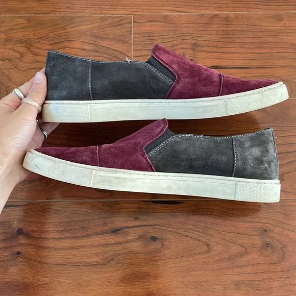 COPY - Frye Brown and Maroon Slip On Flats Loafers Shoes