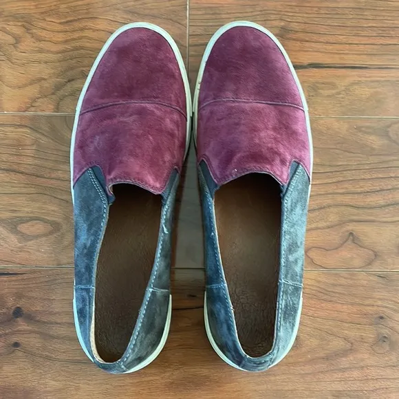 COPY - Frye Brown and Maroon Slip On Flats Loafers Shoes