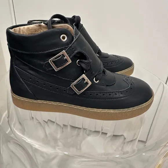 COPY - Two Con Me Leather High Tops Navy Shoes. Size 30 (EUR), 12.5 US. Brand N…