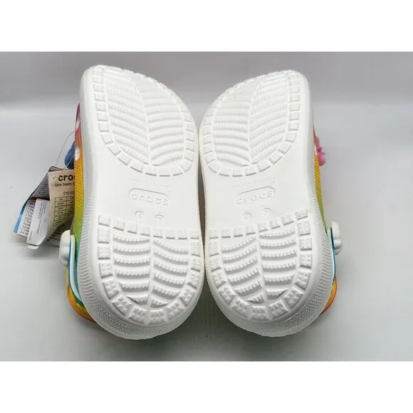Crocs Care Bears Crush Clog Light-Up Rainbow Womens Shoes Size 7
