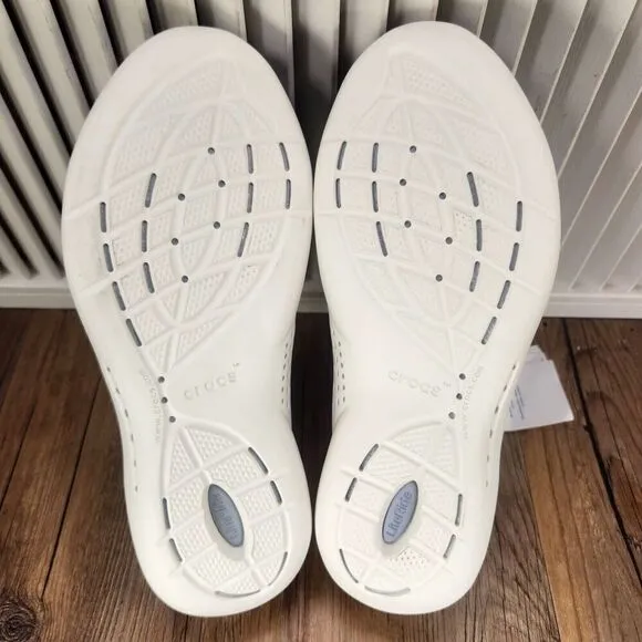 Crocs LiteRide 360 Pacer Womens 10 Blue Lace Up Walking Tennis Shoes 206705 NEW