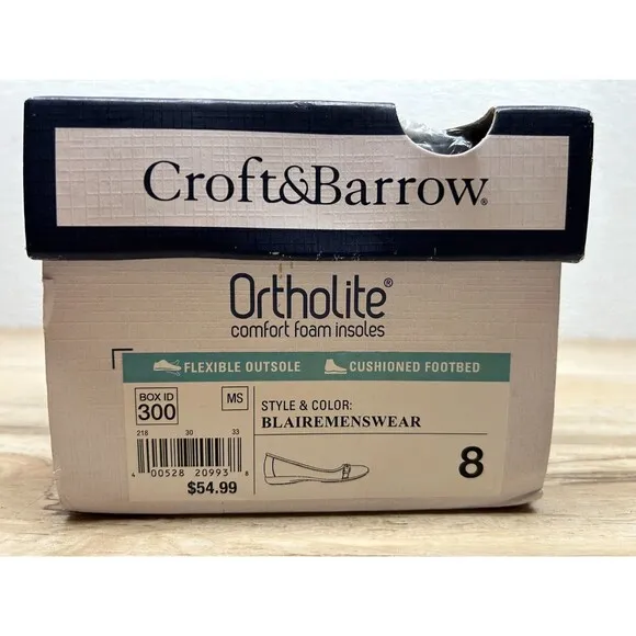 Croft &amp; Barrow Blairemenswear Cushioned Footbad Ortholite Womens Shoes Size: 8