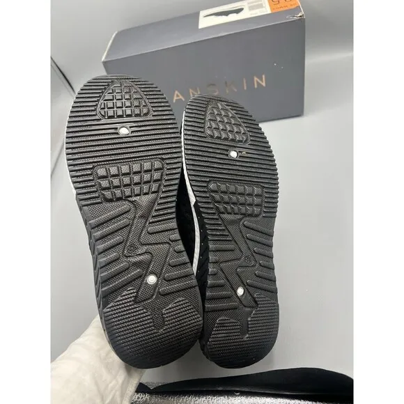 Danskin Size 8.5 M FREE Black Knit Lace Up Sneakers New Women's Shoes