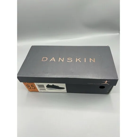 Danskin Size 8.5 M FREE Black Knit Lace Up Sneakers New Women's Shoes