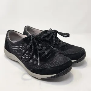 Dansko Hayes Black Walking Comfort Shoes Sneakers Womens 37 US 6.5 Lace Up