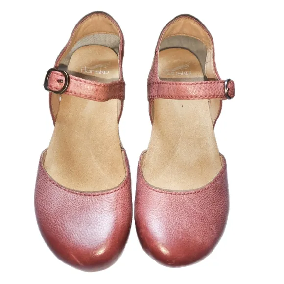 Dansko Tiffani Coral Wedge Sandals Sie 39, 8.5-9