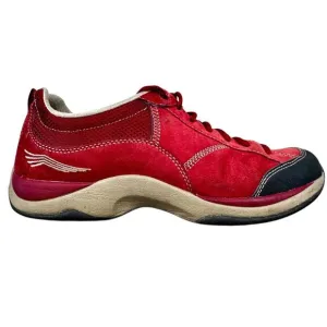 Dansko Women's Sabrina Red Suede Walking Shoes Size 41 US 10.5-11.