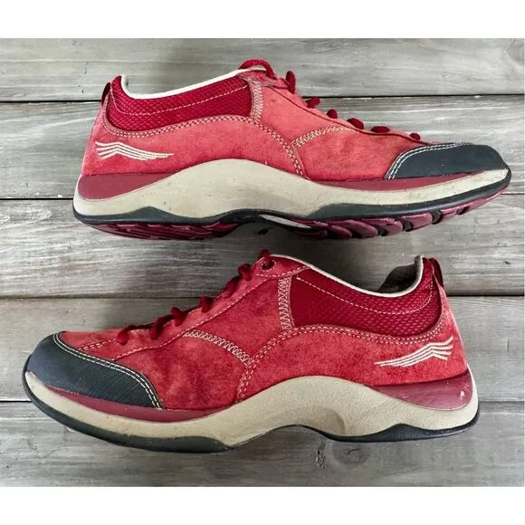 Dansko Women's Sabrina Red Suede Walking Shoes Size 41 US 10.5-11.