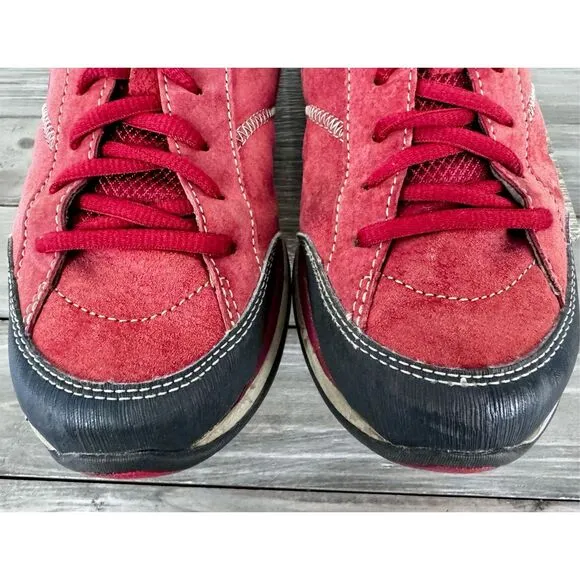 Dansko Women's Sabrina Red Suede Walking Shoes Size 41 US 10.5-11.