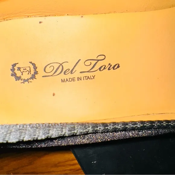Del Toro Black Velvet Loafers Slip-On Shoes