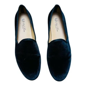 Del Toro Black Velvet Loafers Slip-On Shoes