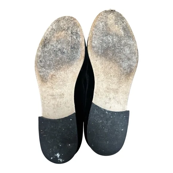 Del Toro Black Velvet Loafers Slip-On Shoes