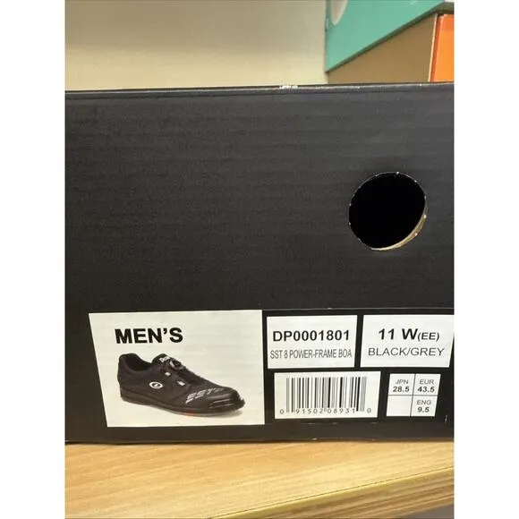 Dexter SST 8 Power Frame BOA Grey/Black Wide Width Mens Bowling Shoes Size 11 EE