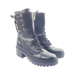 DKNY Womens Bart Lugged Sole Combat Boots - Size 8.5