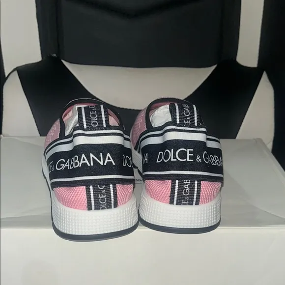 Dolce &amp; Gabbana Kids Pink Slip-On Sneakers