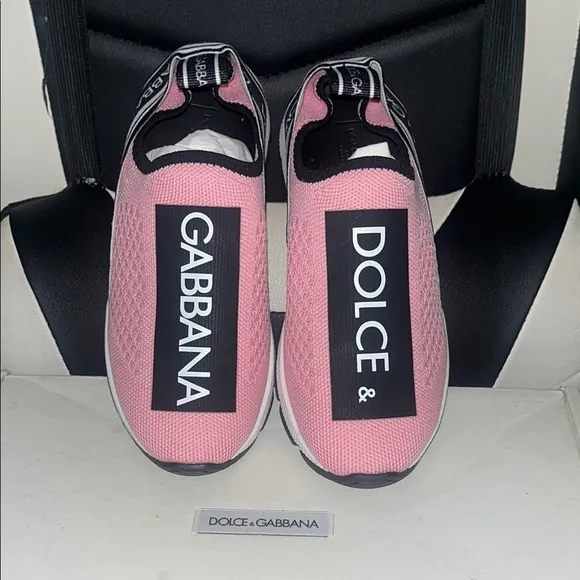 Dolce &amp; Gabbana Kids Pink Slip-On Sneakers
