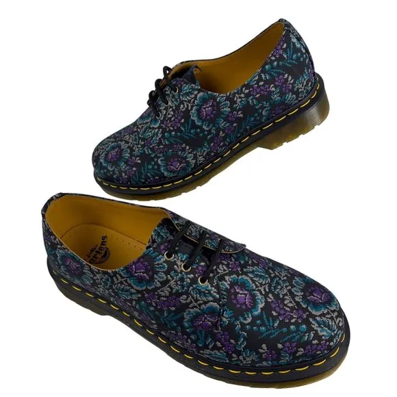 Dr. Martens 1461 Floral Jacquard Oxord Shoes Size EU 42 US M9/W10 RARE!