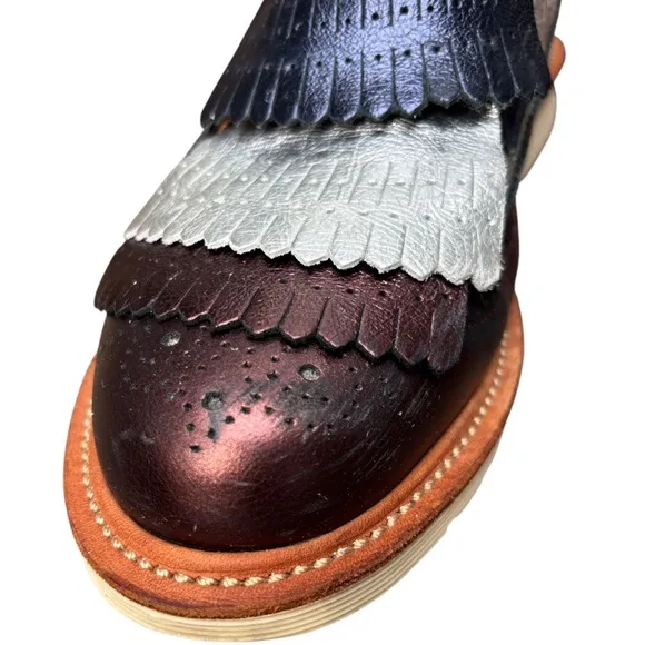 Dr Martens Air Wair Men’s 7 Elizabeth Wingtip Fringe Oxford - Golf Shoes - RARE