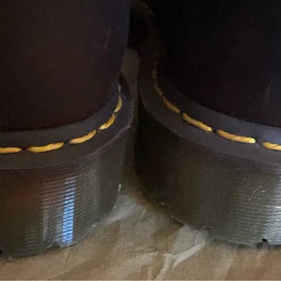 Dr. Martens Brown Leather Oxfords with Air-Cushioned Sole