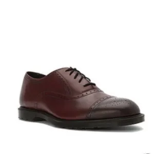Dr. Martens men's Morris Temperley Brogues cherry red