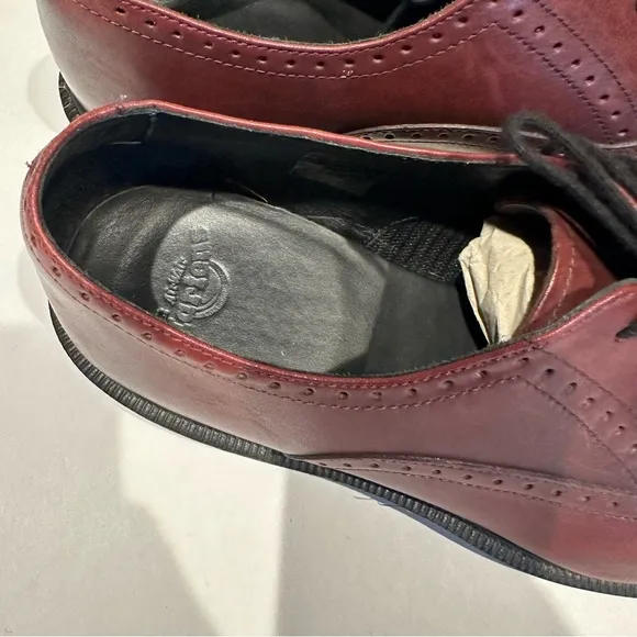 Dr. Martens men's Morris Temperley Brogues cherry red