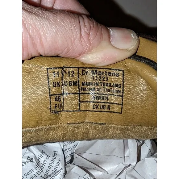 Dr. Martens Men's Size 12 Air Cushioned Soles Oxford Shoes Dark Academia VGUC