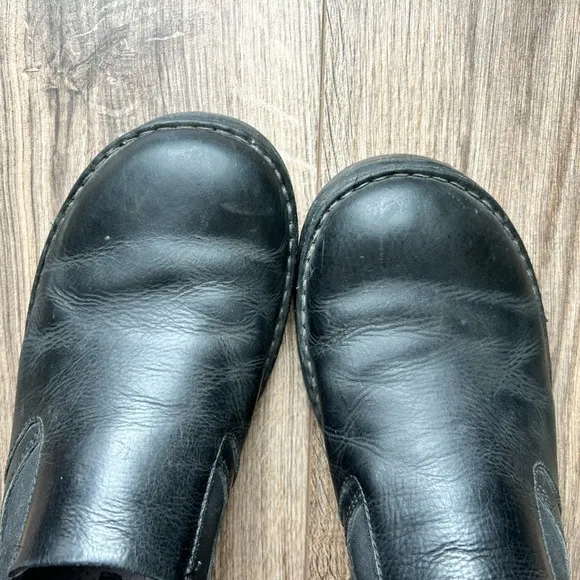 Dr. Martens Orson Black Leather Slip On Shoes | 10
