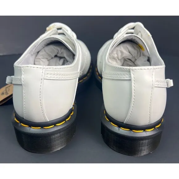 Dr. Martens Womens 1461 Bow Smooth White Leather Oxford Shoes Size 8 US