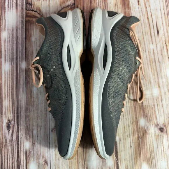 Ecco FJUEL RACER Womens Sz 10 Gray Green Biom Running Shoes Gym Trainer Sneakers