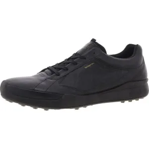 ECCO Mens BIOM HYBRID Black Cushioned Footbed Leather Golf Shoes New