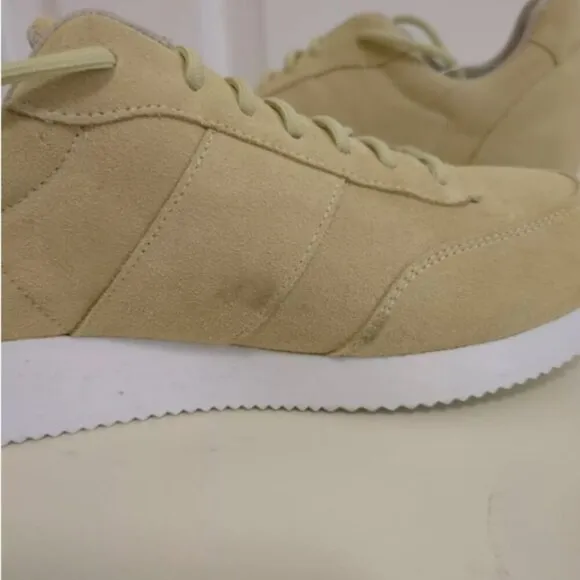 Eileen Fisher Haste Suede Camel Color Tie Sneakers, Women’s Size 8, NWOT