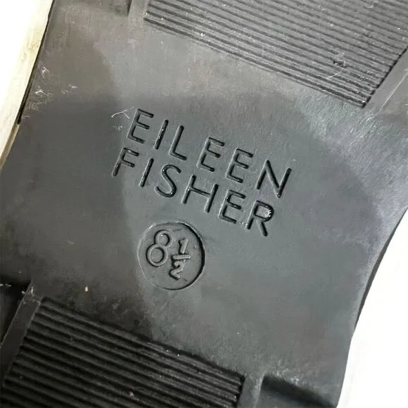 Eileen Fisher Verge Women’s Sandal size 8.5 Gray Leather Gladiator Shoes